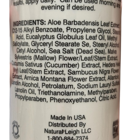 Natural Leigh Dead Sea Intensive Foot Care Lotion 12 Oz Discontinued Feet Relief - Picture 6 of 8